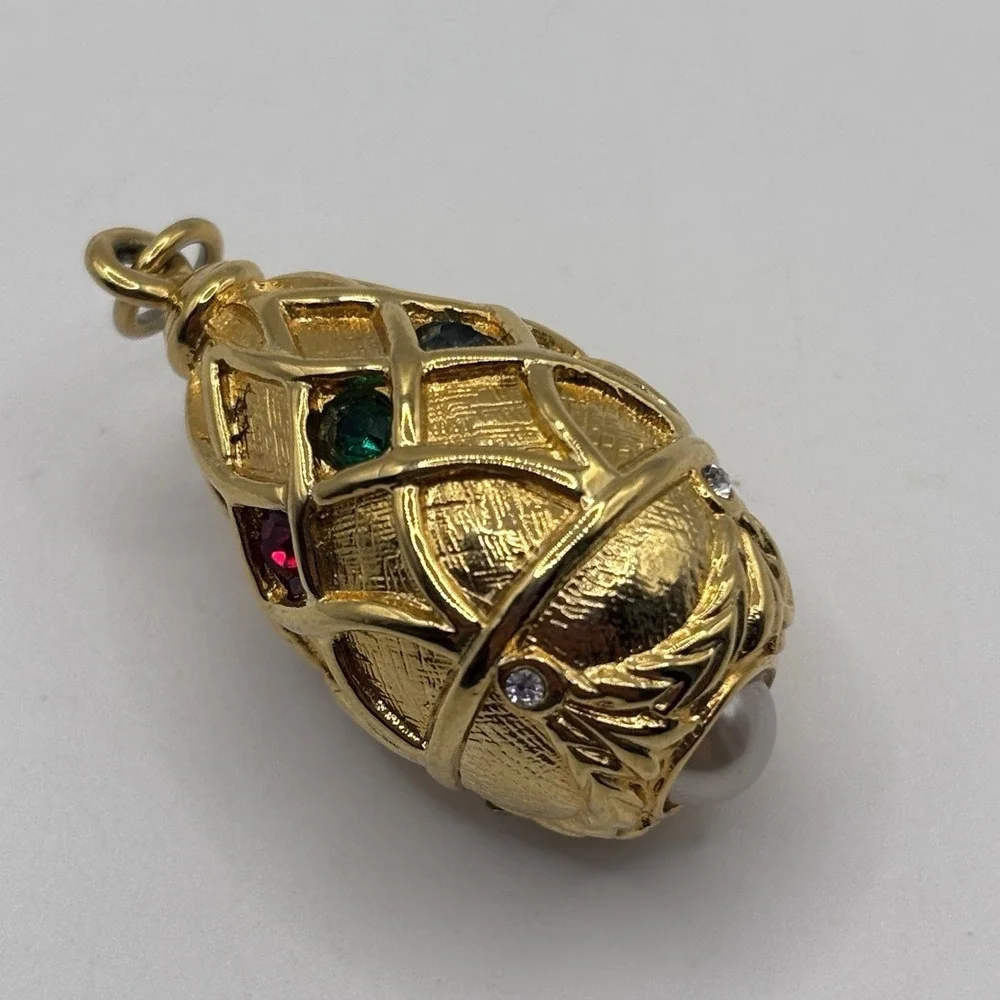 Vintage Joan Rivers Faberge Egg Pendant Only